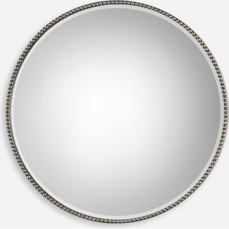 Stefania-Beaded Round Mirror