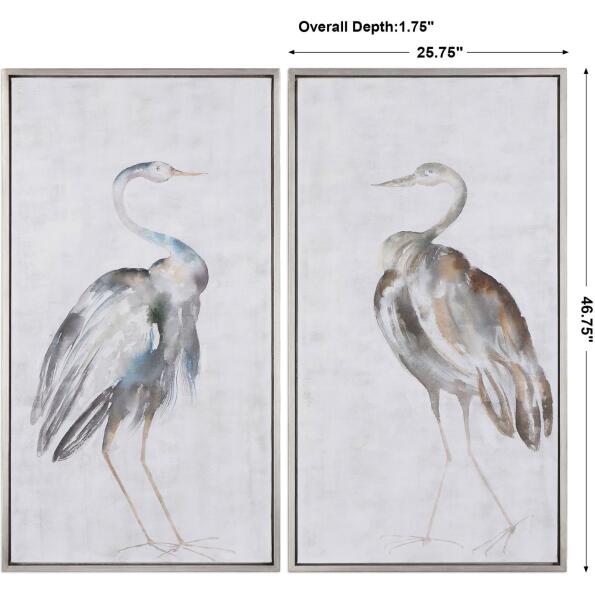 Summer Birds Framed Art S/2
