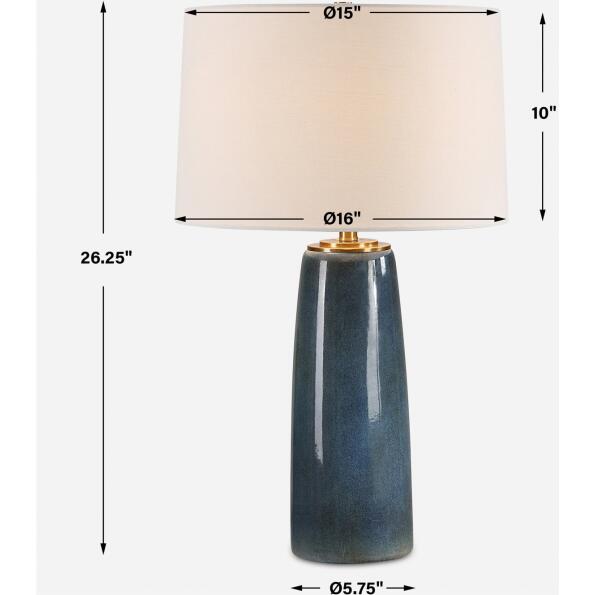 Submerged Deep Blue Table Lamp