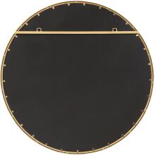 Sutton-Aged Gold Round Mirror
