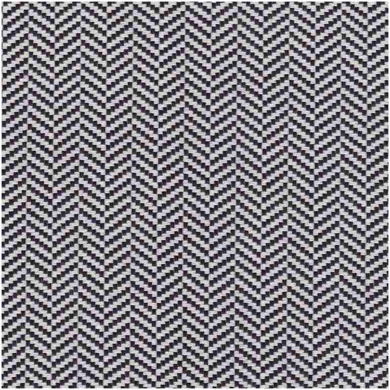 Sun Herringbone/Eclipse - Outdoor Fabric Suitable For Drapery