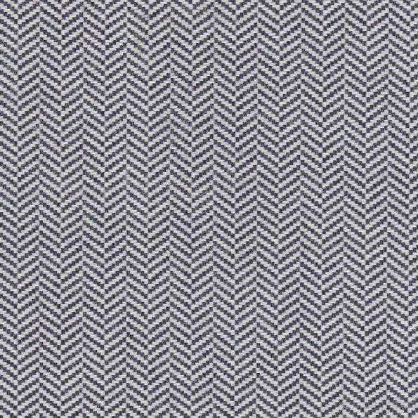 Sun Herringbone/Denim - Outdoor Fabric Suitable For Drapery