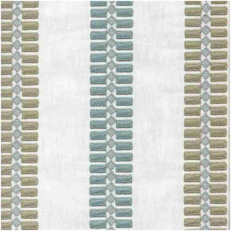 Sw-Emblin/Aqua - Multi Purpose Fabric Suitable For Drapery