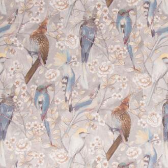 Sw-Hird/Taupe - Prints Fabric Suitable For Drapery