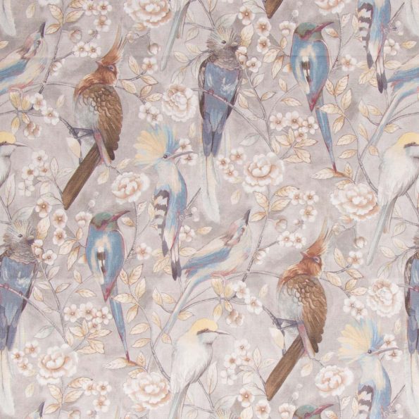 Sw-Hird/Taupe - Prints Fabric Suitable For Drapery