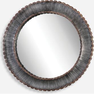 Tanaina-Silver Round Mirror