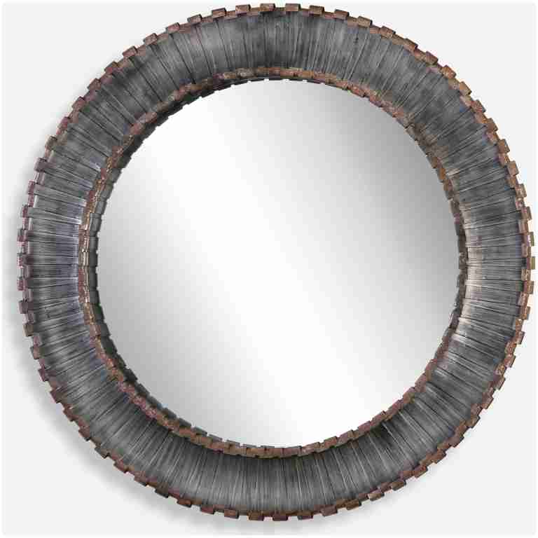 Tanaina-Silver Round Mirror