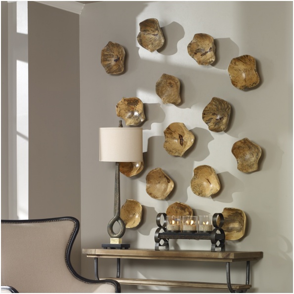 Uttermost Tamarine Wood Wall Art S/3