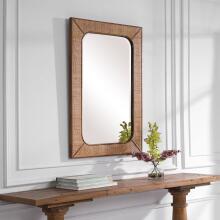 Tahiti-Rectangular Rattan Mirror