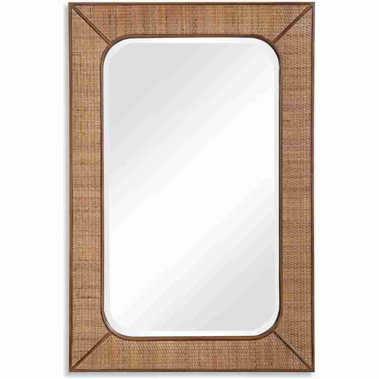Tahiti-Rectangular Rattan Mirror