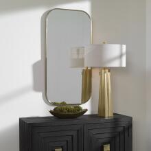 Taft-Plated Brass Mirror