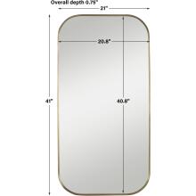 Taft-Plated Brass Mirror