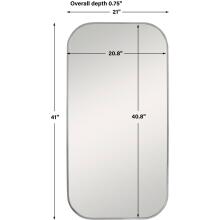 Taft-Polished Nickel Mirror