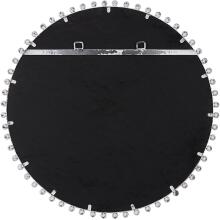 Taza-Aged White Round Mirror