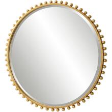 Taza-Gold Round Mirror