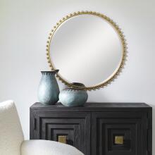 Taza-Gold Round Mirror