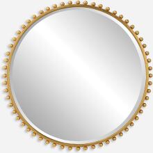 Taza-Gold Round Mirror