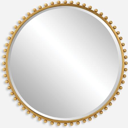 Taza-Gold Round Mirror