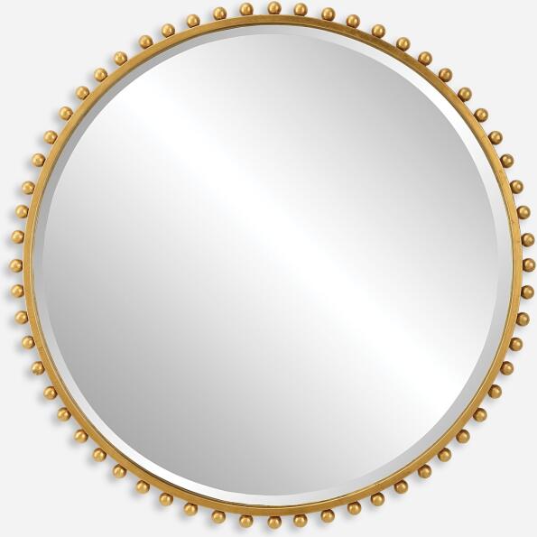 Taza-Gold Round Mirror