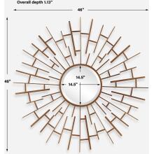 Tangled-Bronze Round Mirror