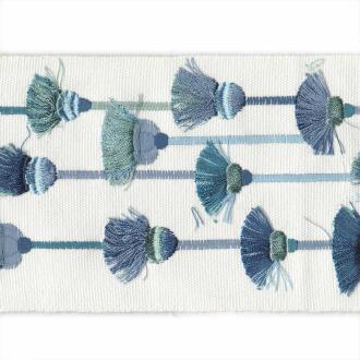 Tassel Tape/Blue - Tape Trim - Woodlands