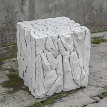 Teak Root-Accent Table & Cube