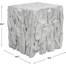 Teak Root-Accent Table & Cube