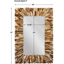 Teak Branch-Rectangular Mirror