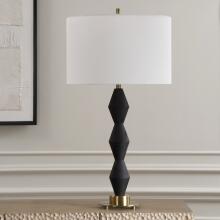 Threefold-Black Stone Table Lamp
