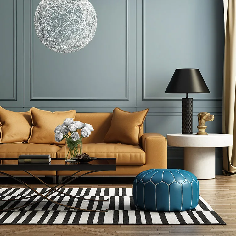 Custom sales fabric ottoman
