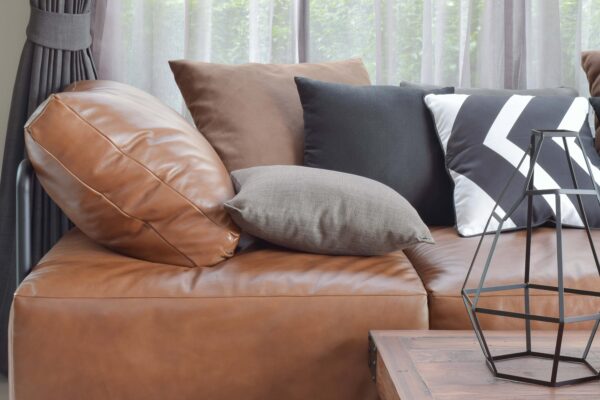 leather in interior design
