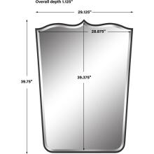 Tiara-Curved Iron Mirror