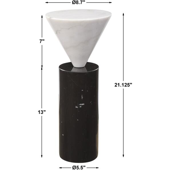 Top Hat Marble Drink Table