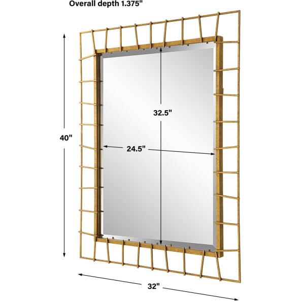 Townsend Antiqued Gold Mirror