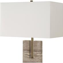 Turning Point-Travertine Table Lamp