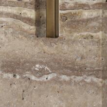 Turning Point-Travertine Table Lamp