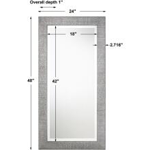Tulare-Metallic Silver Mirror