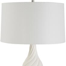 Twisted Swirl-Twisted Swirl White Table Lamp