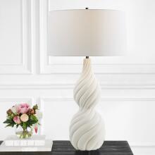 Twisted Swirl-Twisted Swirl White Table Lamp