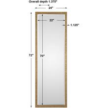Vilmos-Metallic Gold Mirror