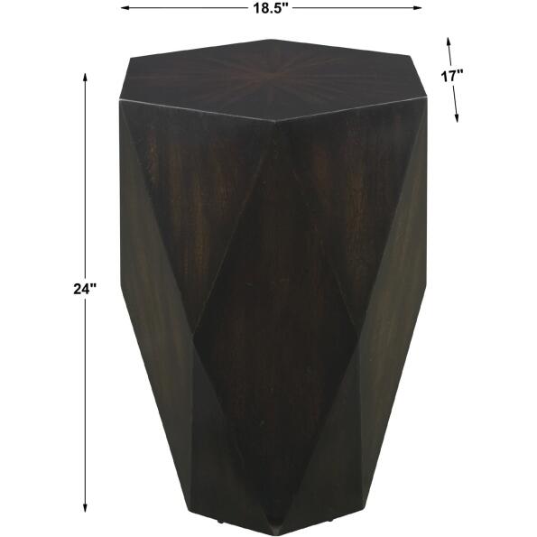 Volker Black Wooden Side Table