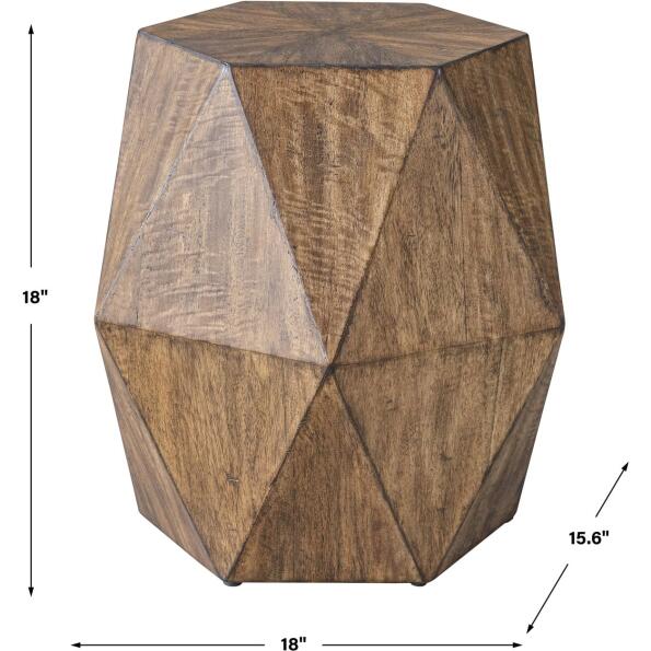 Volker Honey Geometric Accent Table