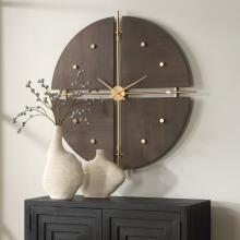 Walnut Elegance-Wall Clock