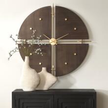 Walnut Elegance-Wall Clock