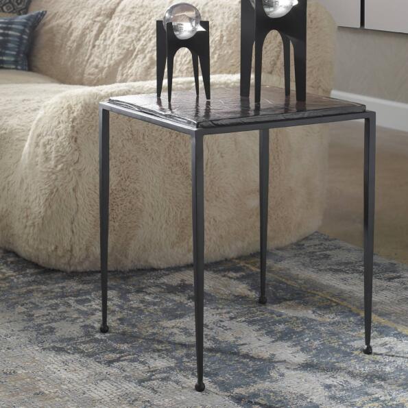 Uttermost Wavelet Iron Side Table