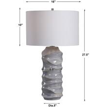 Waves-Blue & White Table Lamp