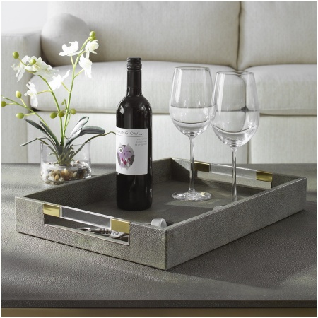 Uttermost Wessex Gray Tray