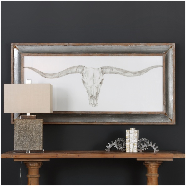 Uttermost Western Skull Mount Print