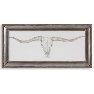 Western Skull Mount-Animal Print