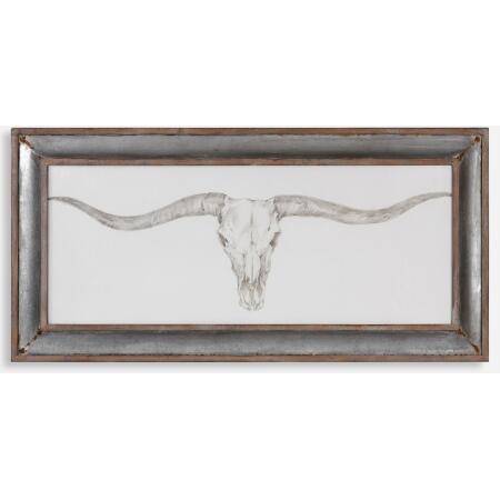 Western Skull Mount-Animal Print